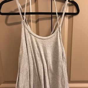 Free people grey flowy tank